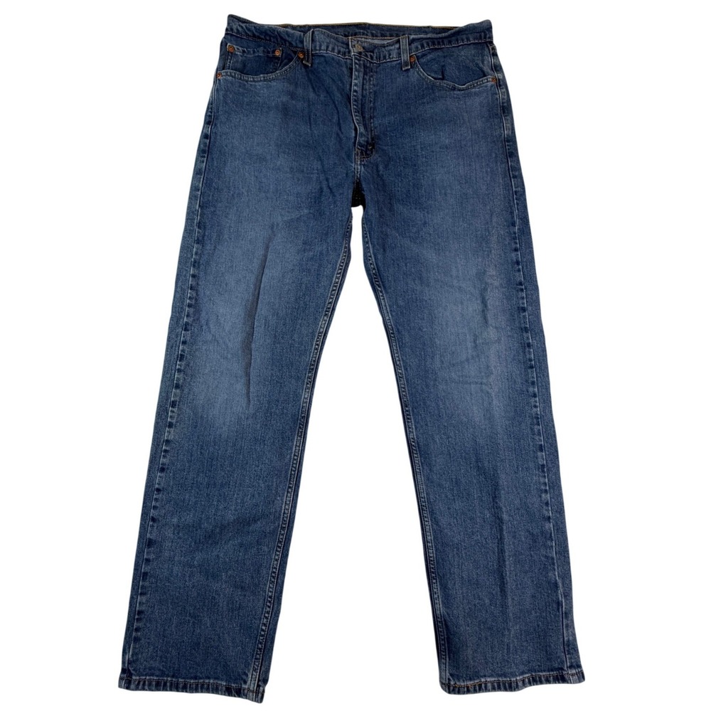 Levis 505 Regular Fit Straight Leg Blue Denim Jeans‎ Mens 38x32 00505-2106